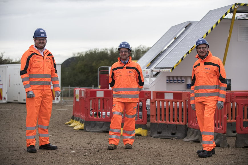 World’s first solar and hydrogen powered cabins to dramatically cut carbon on HS2 construction sites